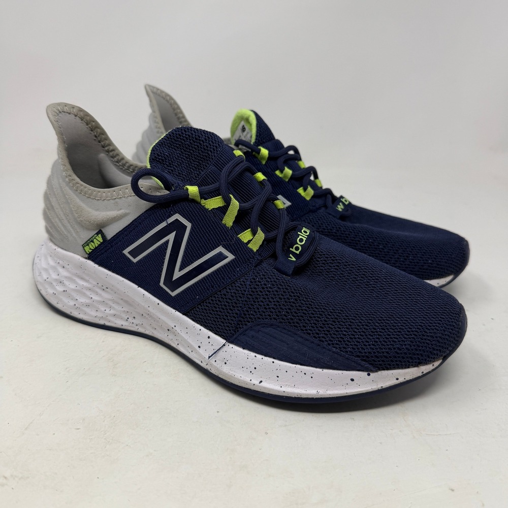 New Balance Sneakers Women 8.5 Fresh Foam Roav Navy Grey Lime WROAVNB EUC